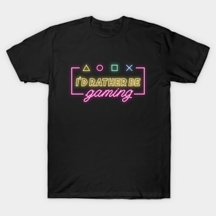 Cool neon gaming quote T-Shirt
